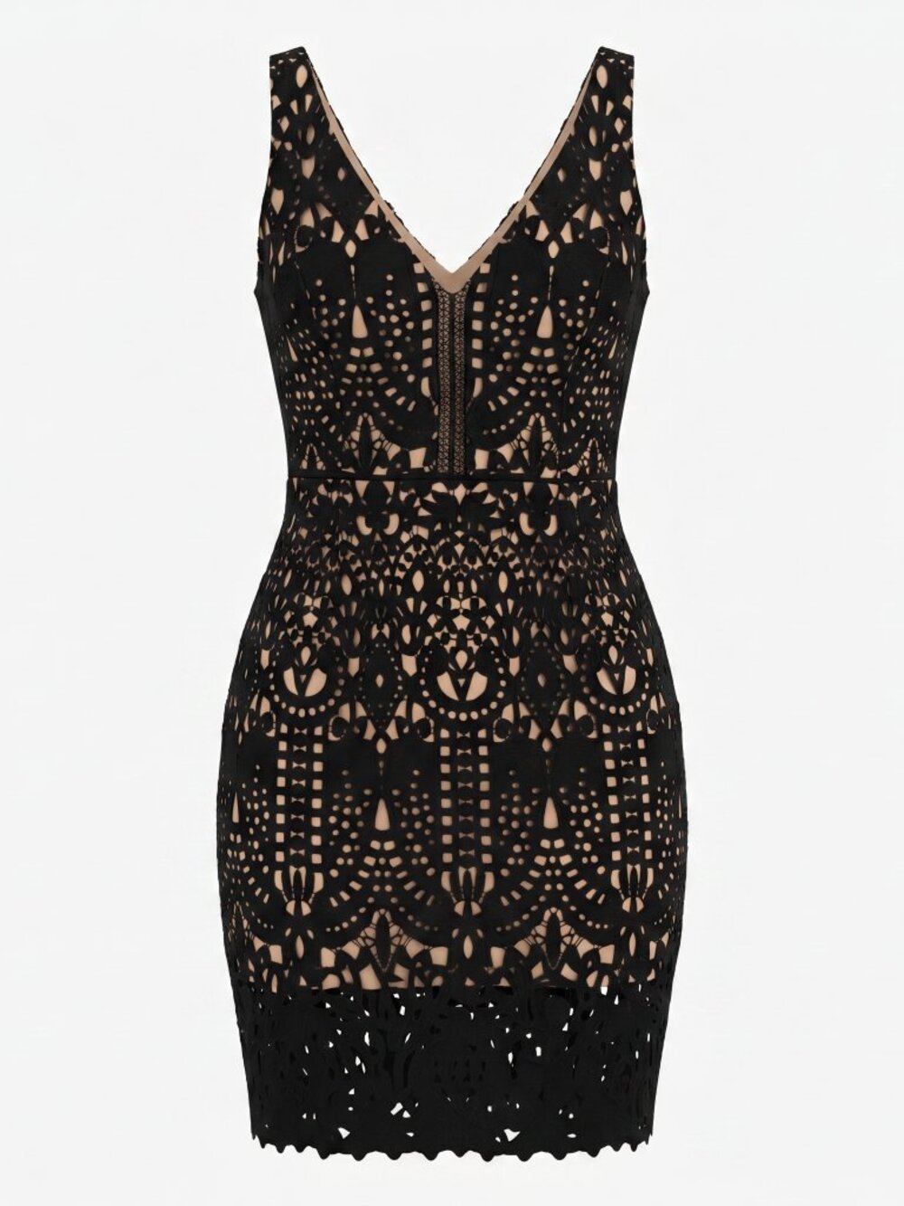 City Chic Black Lace Midi Sheath